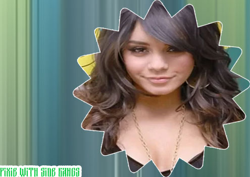 Layered haircut with side bangs