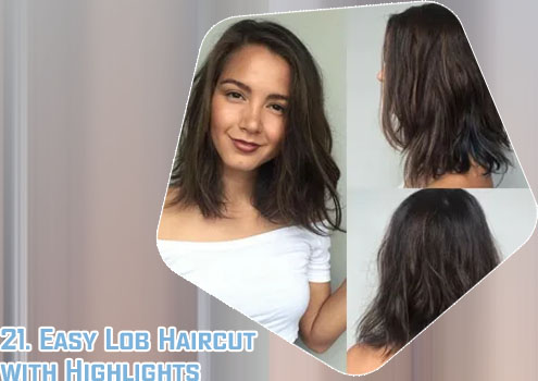 Lob haircut with layers