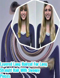 Long straight hair shaped around face