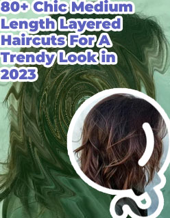 Medium length brown layered hair
