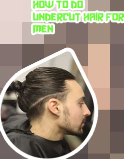 Mens haircut undercut long on top