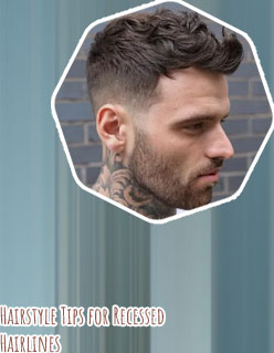 Mid fade receding hairline