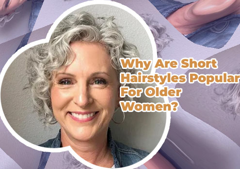 Old woman short grey hair styles