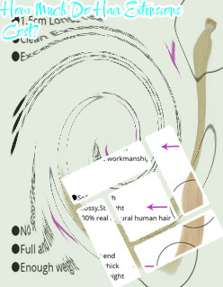 Pre bonded hair extensions cost