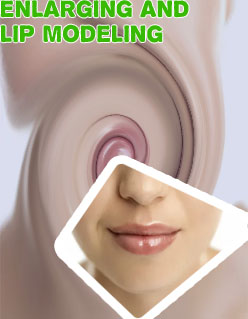 Treatment enlarging lips