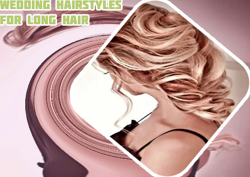 Wedding hairstyles for long hair bridesmaid